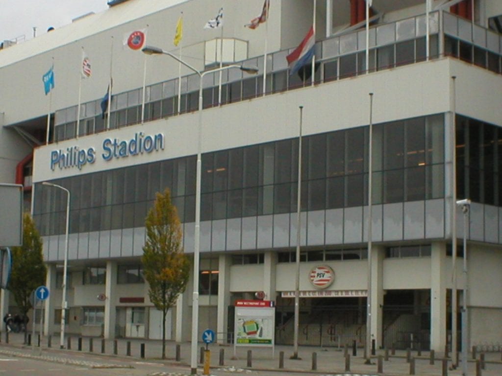 Persroosters van Las-Pers Philips stadion in Eindhoven